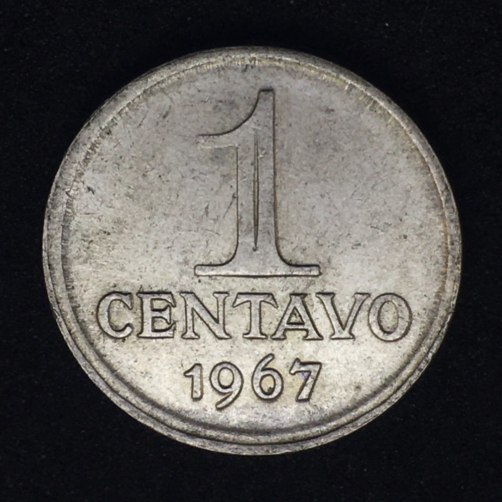 1 Centavo 1967 Aço Inox Soberba Numismático