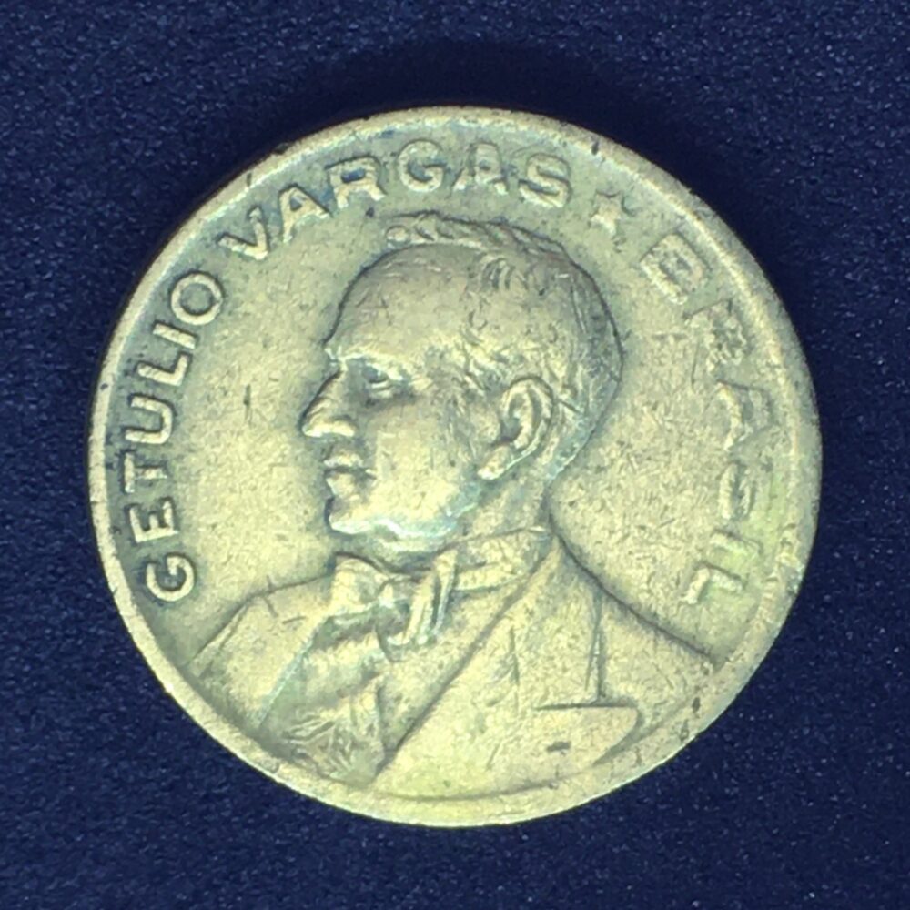 20 Centavos 1947 Bronze Alumínio MBC GETÚLIO VARGAS Numismático