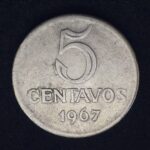 5 Centavos  1967  Aço Inox   Soberba