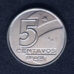 5  Centavos 1989  Aço Inox  Soberba  PESCADOR