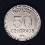 50 Centavos 1986 Aço Inox FC