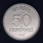 50 Centavos 1986 Aço Inox  Soberba
