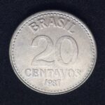 20 Centavos 1987 Aço Inox  Soberba