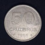50 Cruzeiros 1985 Aço Inox  FC  PLANO PILOTO  DE BRASILIA