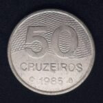 50 Cruzeiros 1985 Aço Inox  Soberba  PLANO PILOTO  DE BRASILIA