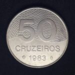 50 Cruzeiros 1983 Aço Inox  FC  PLANO PILOTO  DE BRASILIA