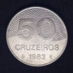 50 Cruzeiros 1983 Aço Inox  Soberba  PLANO PILOTO  DE BRASILIA