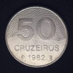 50 Cruzeiros 1982 Aço Inox  Soberba  PLANO PILOTO  DE BRASILIA