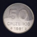 50 Cruzeiros 1981 Aço Inox  FC  PLANO PILOTO  DE BRASILIA