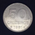 50 Cruzeiros 1981 Aço Inox  Soberba  PLANO PILOTO  DE BRASILIA