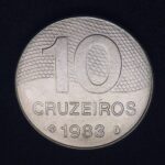 10 Cruzeiros 1983 Aço Inox  FC  INTEGRAÇÃO NACIONAL