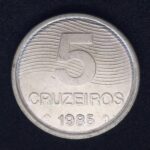 5 Cruzeiros 1985 Aço Inox  FC  CAFÉ (FAO)