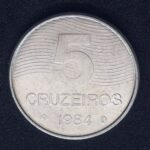 5 Cruzeiros 1984 Aço Inox  FC  CAFÉ