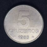 5 Cruzeiros 1983 Aço Inox  Soberba  CAFÉ