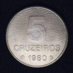 5 Cruzeiros 1980 Aço Inox  FC  CAFÉ