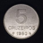 5 Cruzeiros 1980 Aço Inox  Soberba  CAFÉ