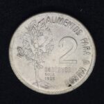 2 Centavos 1975  Aço Inox  Soberba  (FAO)