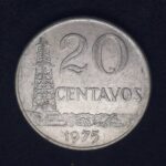 20 Centavos  1975   Aço Inox  Soberba