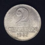 2 Cruzeiros  1957  Alumínio   Soberba