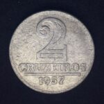 2 Cruzeiros  1957  Alumínio   MBC