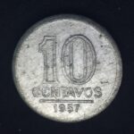 10 Centavos  1957  Alumínio   MBC