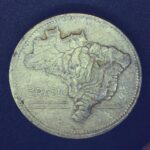 2 Cruzeiros  1944  Bronze-Alumínio   MBC  c/ sigla - Imagem 2