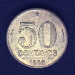 50 Centavos 1956  Bronze-Alumínio   FC   EURICO GASPAR DUTRA