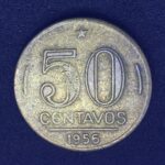 50 Centavos 1956  Bronze-Alumínio   MBC    EURICO GASPAR DUTRA