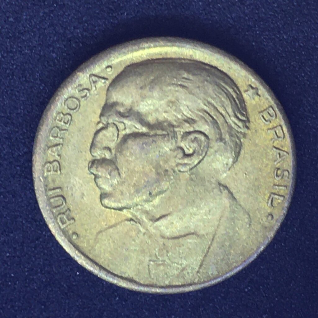 20 Centavos 1955 Bronze-Alumínio FC RUY BARBOSA | Numismático