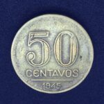 50 Centavos 1945   Bronze-Alumínio MBC   GETULIO VARGAS