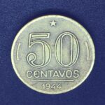 50 Centavos 1944   Bronze-Alumínio  MBC   c/sigla   GETÚLIO VARGAS