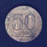 50 Centavos 1943   Cupro Níquel   MBC   Níquel Rosa    GETULIO VARGAS