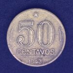 50 Centavos 1943   Bronze-Alumínio  MBC     GETÚLIO VARGAS