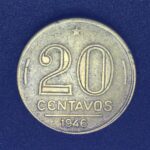 20 Centavos 1946  Bronze-Alumínio  MBC   GETÚLIO VARGAS