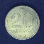 20 Centavos 1944  Bronze-Alumínio  MBC    s/ sigla   GETÚLIO VARGAS
