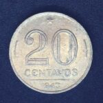 20 Centavos 1943  Cupro-Níquel   FC   Níquel Rosa    GETÚLIO VARGAS