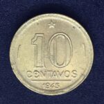 10 Centavos 1945  Bronze-Alumínio  FC  s/sigla   GETÚLIO VARGAS
