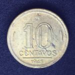 10 Centavos 1945  Bronze-Alumínio   Soberba    s/sigla   GETÚLIO VARGAS
