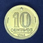 10 Centavos 1944  Bronze-Alumínio  Soberba   c/sigla   GETÚLIO VARGAS