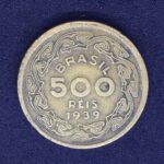 500 Réis 1939    Bronze-Alumínio  MBC   MACHADO DE ASSIS