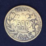 500 Réis 1924  Bronze-Alumínio   MBC   SÉRIE FORTUNA