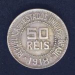 50 Réis 1918  Cupro-níquel   MBC