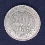 200 Réis 1889  Cupro-níquel   MBC