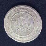 100 Réis 1889  Cupro-níquel   Soberba
