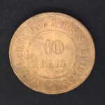 40 Réis 1909  Bronze  Soberba