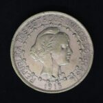 1000 Réis 1913  Prata Soberba - ESTRELAS LIGADAS - Imagem 2