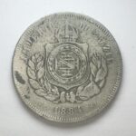MOEDA 200 Réis 1884 CUPRO-NÍQUEL    FUNDO LISO  MBC - Imagem 2