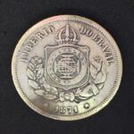MOEDA 100 Réis 1871 CUPRO-NÍQUEL  FUNDO LISO  MBC - Imagem 2