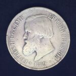 MOEDA 2000 Réis 1889 PRATA  3º Sistema 4º Tipo   Soberba