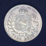 MOEDA 2000 Réis 1889 PRATA  3º Sistema 4º Tipo   Soberba - Imagem 2